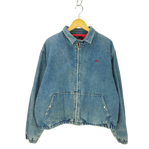 ポロバイラルフローレン Polo by RALPH LAUREN 90S ポニー刺しゅう 裏地シャモアクロス デニム スウィングトップブルゾン メンズ JPN:L