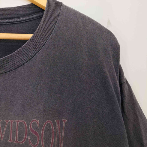 ハーレーダビッドソン HARLEY-DAVIDSON USA製 ⓒ1995 Kona HAWAII ハワイ ネイティブ クルーネックTシャツ 裾&袖シングル メンズ import:XL