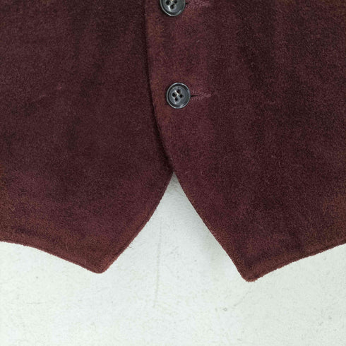 MONTEDORO ウール×スウェード ベスト import メンズ L
