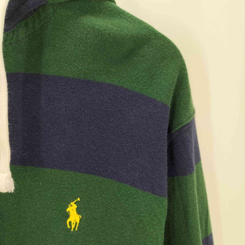 ポロバイラルフローレン Polo by RALPH LAUREN ポニー刺しゅう ボーダー柄 プルオーバーフーディ メンズ JPN:L