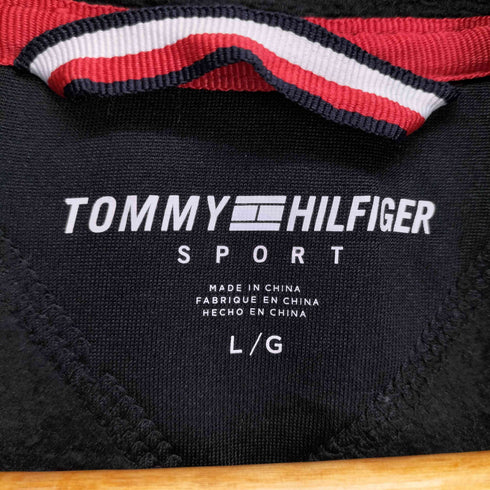 トミーヒルフィガー TOMMY HILFIGER ロゴ刺繍フリースジップジャケット レディース L