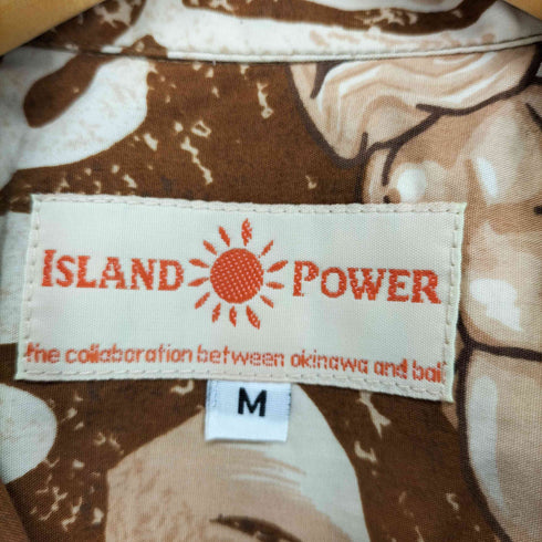 ISLAND POWER コットンアロハシャツ メンズ M