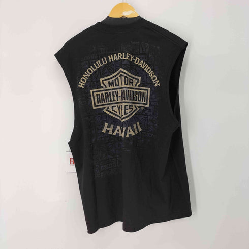 ハーレーダビッドソン HARLEY-DAVIDSON 両面プリント ノースリーブカットソー Hawaii メンズ import:XL