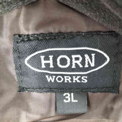 ホーンワークス HORN WORKS カウレザーベスト メンズ 3L