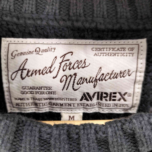 アヴィレックス AVIREX WAPPEN COTTON KNITS メンズ JPN:M
