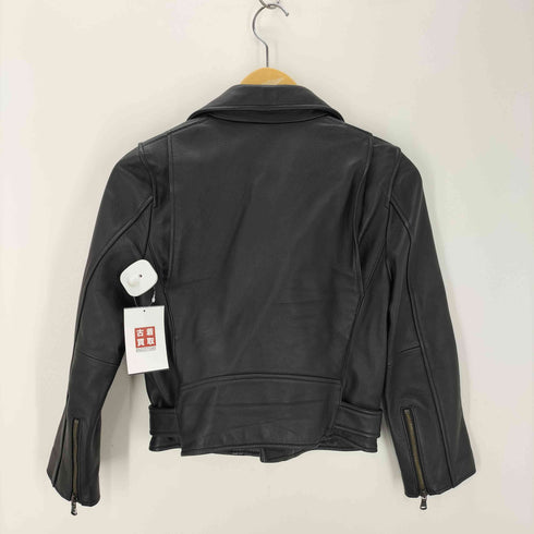 ジュエルチェンジズ Jewel Changes ラムレザー ダブルライダースジャケット レディース JPN:36