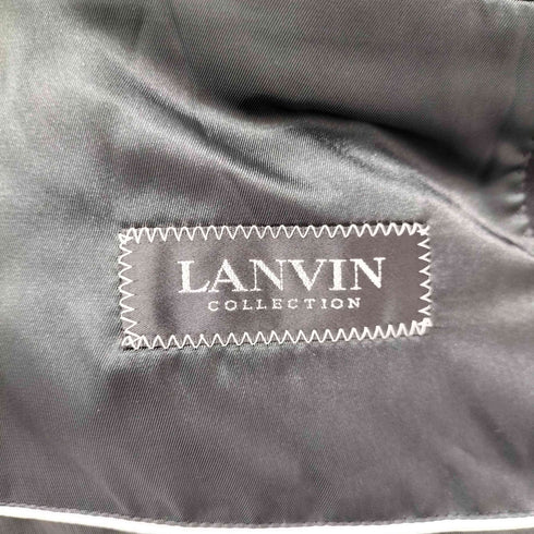 ランバンコレクション LANVIN COLLECTION 比翼ウールステンカラーコート メンズ R52