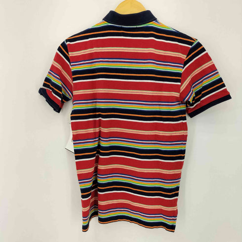 ポロバイラルフローレン Polo by RALPH LAUREN ポニー刺繍 マルチボーダー S/S ポロシャツ レディース M