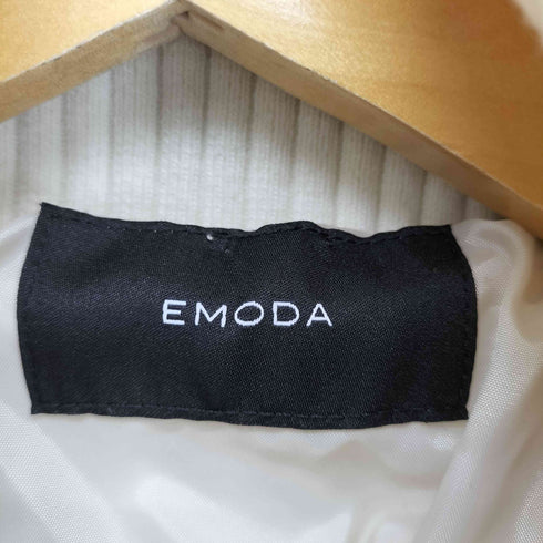 エモダ EMODA ドッキングリブダウンブルゾン レディース FREE