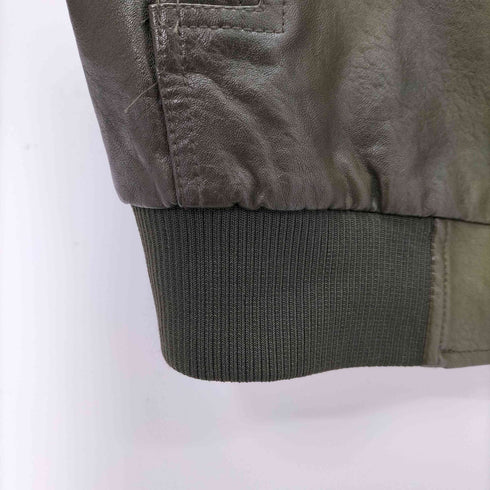 フェイクレザーミリタリージャケット メンズ 5XL