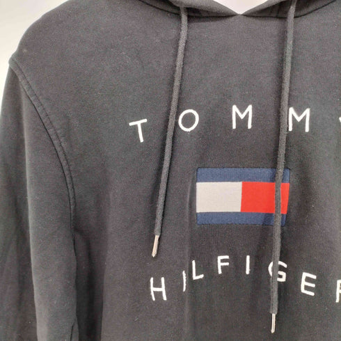 トミーヒルフィガー TOMMY HILFIGER ロゴ刺繍 プルオーバー パーカー メンズ import:M