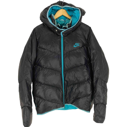 ナイキ NIKE 700 FILL フィル ロゴ プリント ダブルジップ フーデッド ダウン ジャケット メンズ import:XL