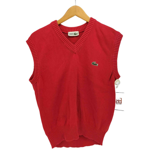 シュミーズラコステ CHEMISE LACOSTE 80‐90S Vネック コットン ニット ベスト レディース 3