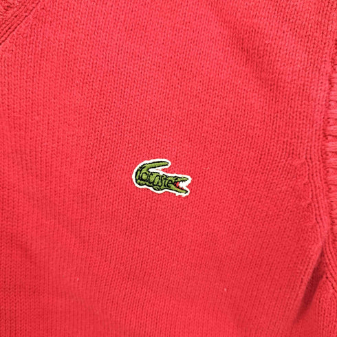 シュミーズラコステ CHEMISE LACOSTE 80‐90S Vネック コットン ニット ベスト レディース 3