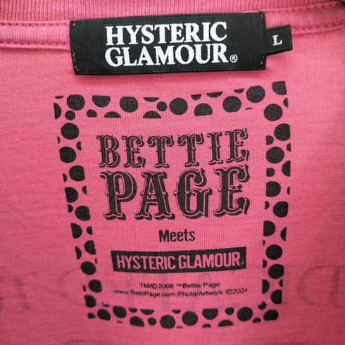 ヒステリックグラマー HYSTERIC GLAMOUR BETTIE PAGE ガール プリント S/S Tシャツ メンズ JPN:L