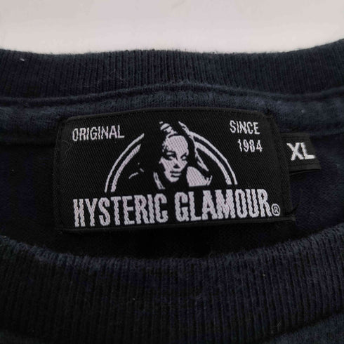 ヒステリックグラマー HYSTERIC GLAMOUR THE DEATH CITY pt Tシャツ デスシティ プリント バイカラー S/S Tシャツ メンズ JPN:XL