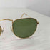 レイバン Ray-Ban FRANK KIDS スクエアサングラス ポリッシュゴールド ダークグリーン メンズ