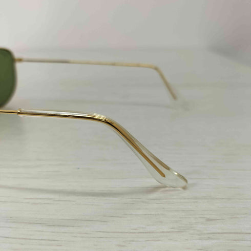 レイバン Ray-Ban FRANK KIDS スクエアサングラス ポリッシュゴールド ダークグリーン メンズ
