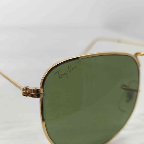 レイバン Ray-Ban FRANK KIDS スクエアサングラス ポリッシュゴールド ダークグリーン メンズ