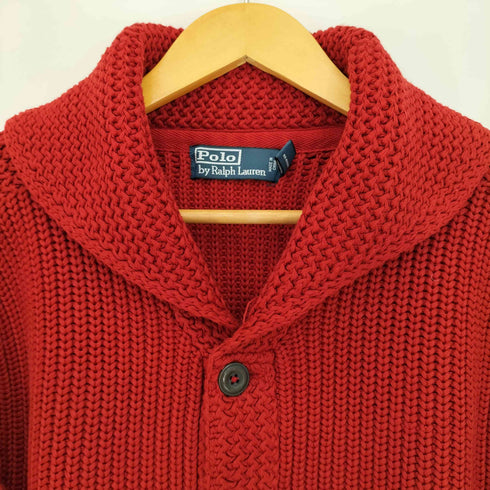 ポロバイラルフローレン Polo by RALPH LAUREN コットンニット ショールカラーカーディガン メンズ import:S
