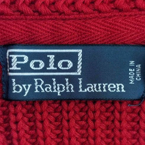 ポロバイラルフローレン Polo by RALPH LAUREN コットンニット ショールカラーカーディガン メンズ import:S