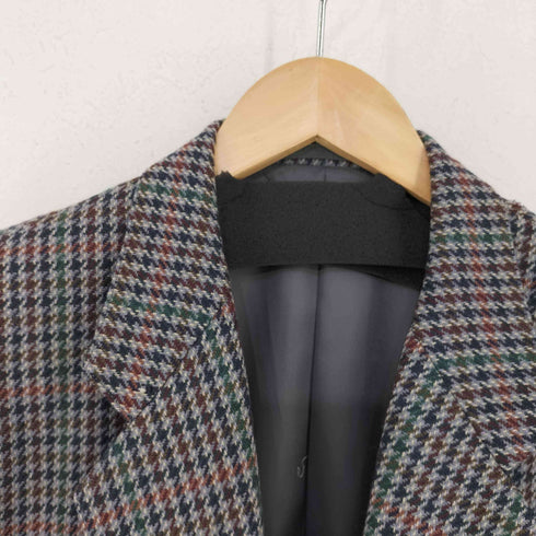 BYRON ウール混千鳥格子 テーラードジャケット メンズ
