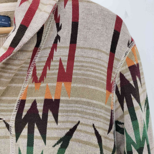 ポロバイラルフローレン Polo by RALPH LAUREN ネイティブ柄 裏サーマル ショールカラー カーディガン メンズ import:M