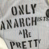 ONLY ANARCHISTS ARE PRETTY カスタム リメイク L/S ストライプ アナーキー シャツ ダブルカフス メンズ