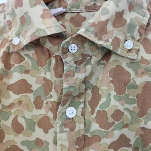 BARNS OUTFITTERS BDフロントポケット カモ柄 シャツ メンズ JPN:2