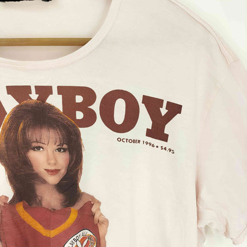 ドルチェアンドガッバーナ DOLCE&GABBANA イタリア製 OCTOBER 1996 マガジン プリント S/S Tシャツ メンズ EUR:52