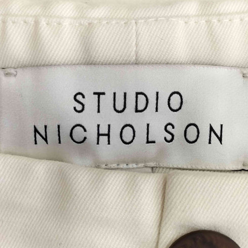 スタジオニコルソン STUDIO NICHOLSON PEACHED COTTON TWILL BOSCO BASEBALL VOLUME PANT メンズ JPN:XS