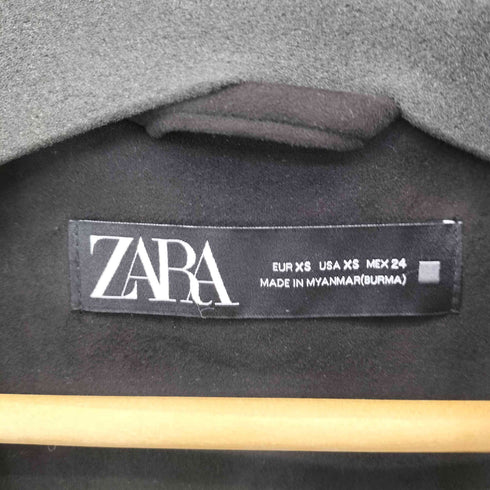 ザラ ZARA ダブルブレスト フェイクスウェード コート レディース import:XS