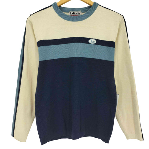 ビッチスケートボーディング bitch skateboards ライン アクリル ニット メンズ import:M