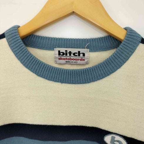 ビッチスケートボーディング bitch skateboards ライン アクリル ニット メンズ import:M