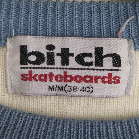 ビッチスケートボーディング bitch skateboards ライン アクリル ニット メンズ import:M