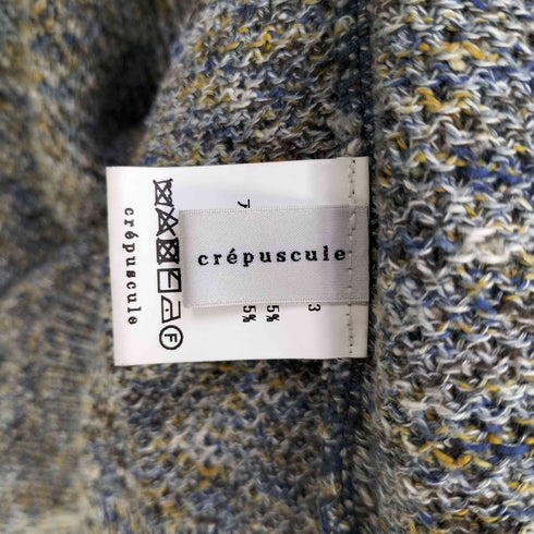 クレプスキュール crepuscule multicolor moss stitch knit マルチカラー モススティッチ ニット メンズ JPN:1