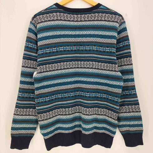 バーバリーブラックレーベル BURBERRY BLACK LABEL ノルディック Vネックコットンニット メンズ 3
