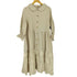 MYCLOSET ヘリンボーンギャザーシャツワンピース レディース
