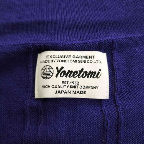 米富繊維×TF Yonetomi LINEN KNIT S/T オープンカラーストライプニットシャツ メンズ JPN:2