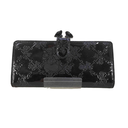 アナスイ ANNA SUI エナメルがま口長財布 レディース
