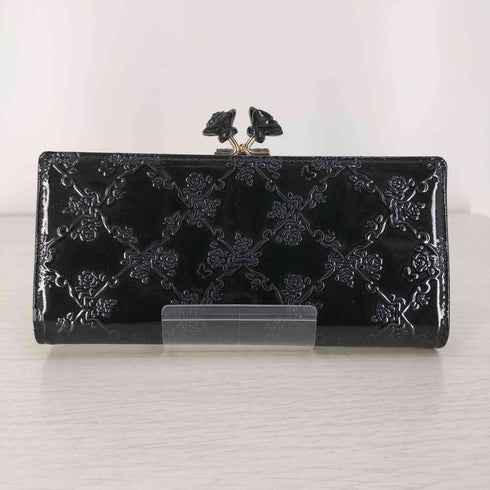 アナスイ ANNA SUI エナメルがま口長財布 レディース