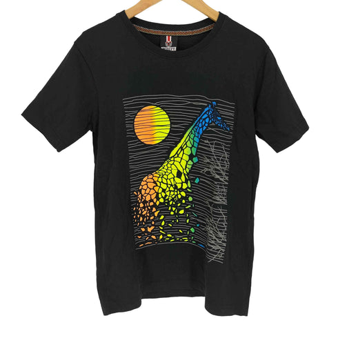 MODIFY キリン アニマル イラスト 絵 S/S Tシャツ メンズ import:L
