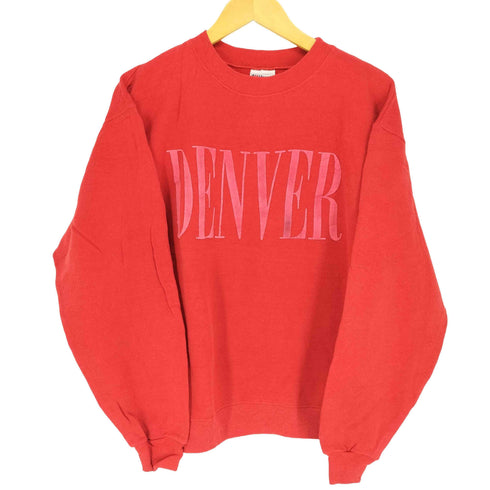 ヘインズ Hanes DENVER 発泡プリントクルーネックスウェット メンズ L