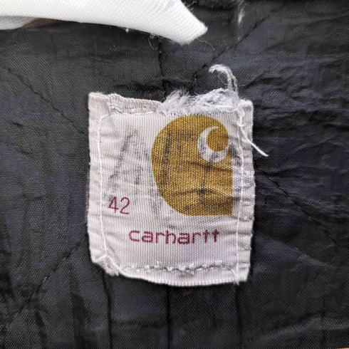カーハート Carhartt 70-80s プリントタグ 裏地キルティング デトロイトジャケット レディース US:42