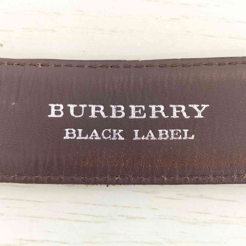 バーバリーブラックレーベル BURBERRY BLACK LABEL レザーベルト メンズ