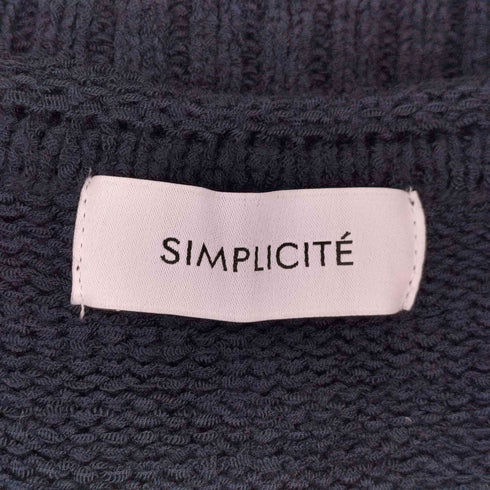 シンプリシテェ SIMPLICITE ボーダーニット プルオーバー スカート セットアップ レディース