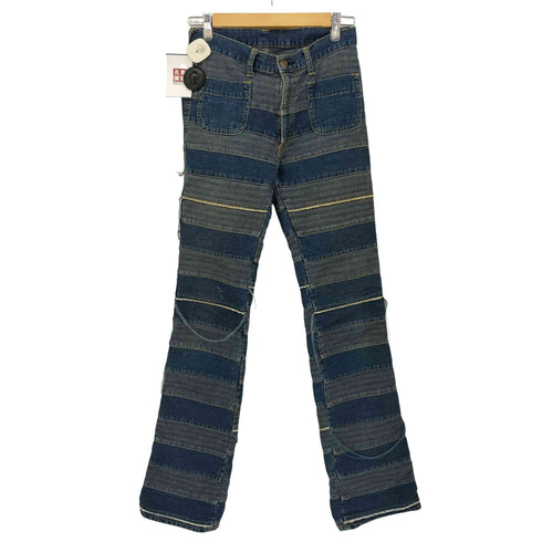 ヒステリックグラマー HYSTERIC GLAMOUR KINKY JEANS ウミヘビ ツギハギ加工 フレアデニムパンツ レディース JPN:S