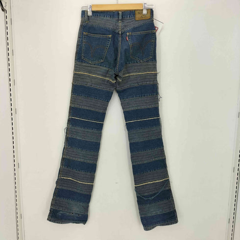 ヒステリックグラマー HYSTERIC GLAMOUR KINKY JEANS ウミヘビ ツギハギ加工 フレアデニムパンツ レディース JPN:S