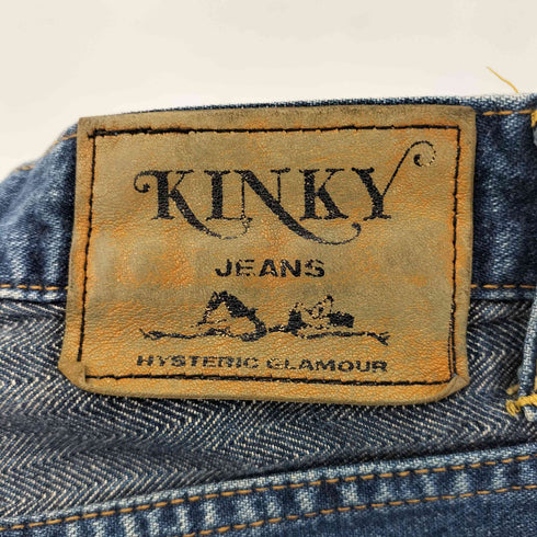 ヒステリックグラマー HYSTERIC GLAMOUR KINKY JEANS ウミヘビ ツギハギ加工 フレアデニムパンツ レディース JPN:S