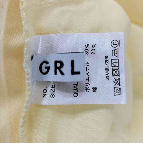 グレイル GRL ドロストスリーブティアードミニシャツワンピース レディース FREE